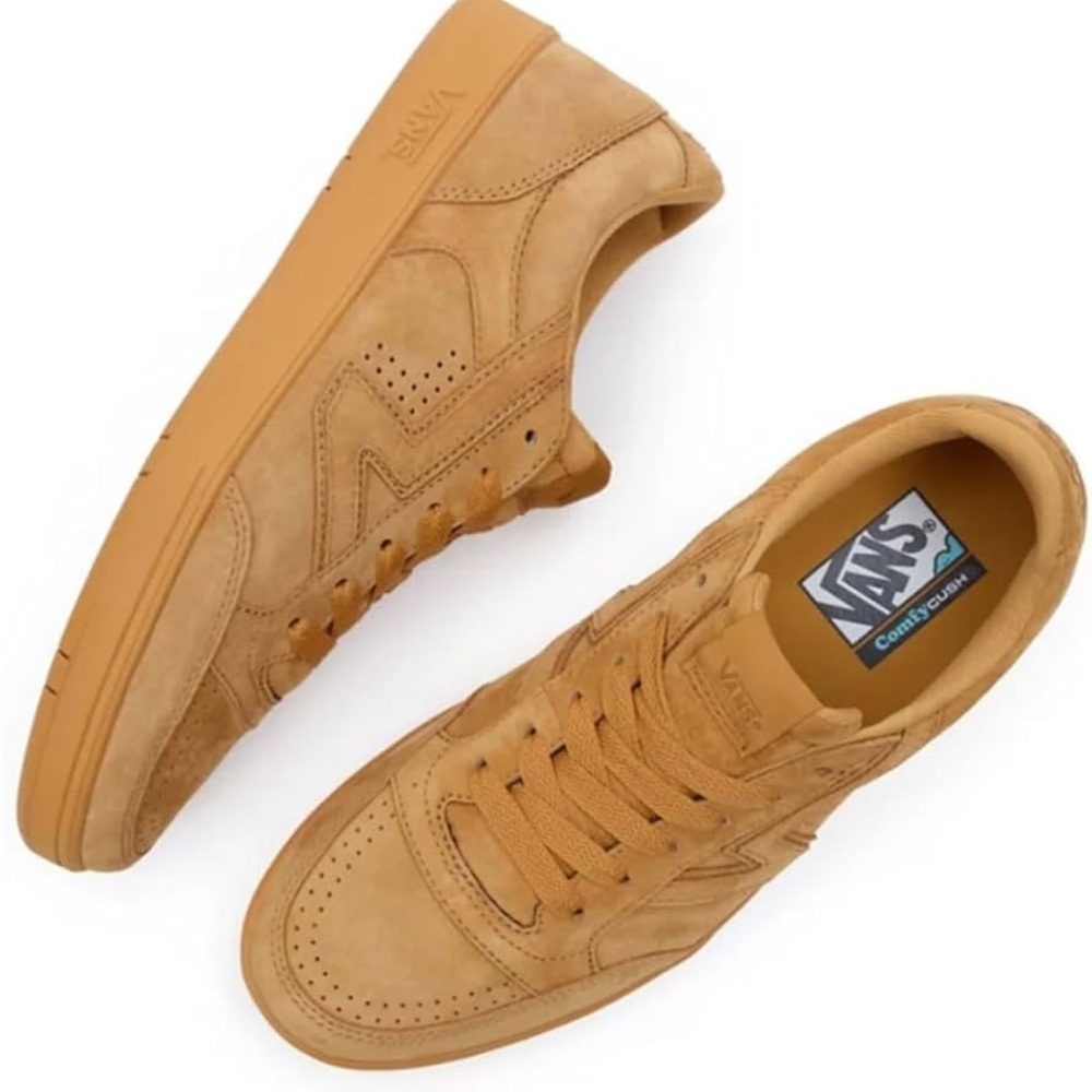 Vans lowland comfy cush, honey yellow tan.